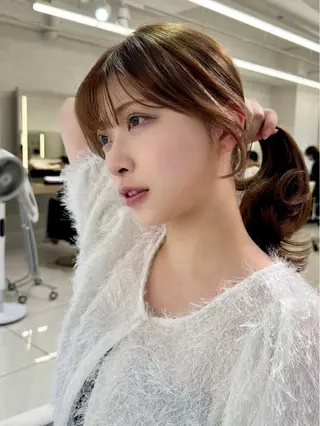 セミロング 【韓国ヘア】公式 🇰🇷Ash中野のヘアスタイル