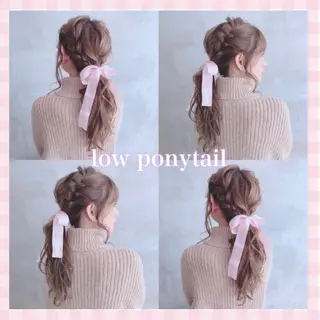 ロング ヘアアレンジ 💗ガーリーヘア🎀 saki💗のヘアスタイル