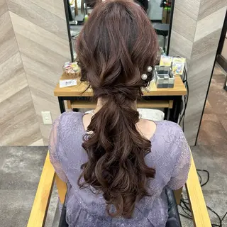 ロング ヘアアレンジ SHANTi 飯塚 ヘアセット/髪質改善のヘアスタイル