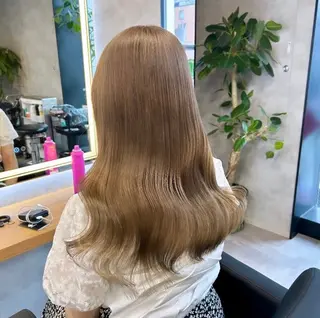 ロング カラー ヘアアレンジ レイヤー×透明感カラ ーHAYATOのヘアスタイル