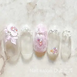 ミディアム ネイル Nail salon ひよこ♬のネイルデザイン