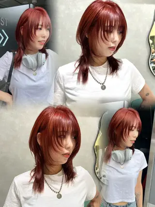 ミディアム 海外girl🤎 透明感ベージュmaoのヘアスタイル