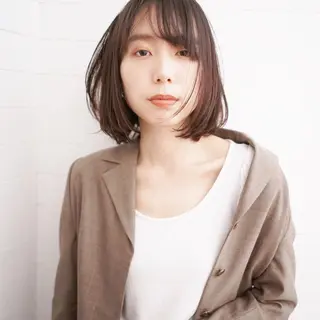 ミディアム カラー パーマ メンズ 髪質改善、癖毛直し 縮毛矯正が得意のヘアスタイル