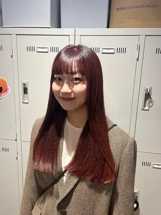 カラー 透明感ベージュ🤎 ナチュラルレイヤーのヘアスタイル