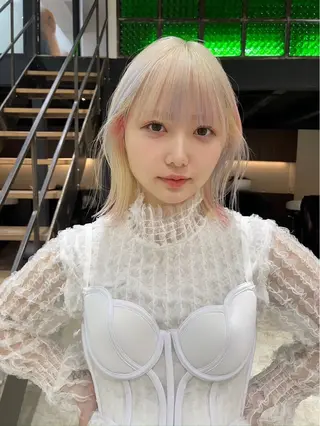 ミディアム カラー トレンド×デザイン DEAN岡崎店のヘアスタイル