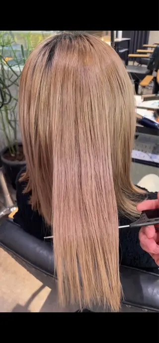 ミディアム 佐藤 春輝のヘアスタイル