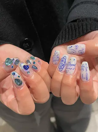 ネイル 8113 海外/y2k/韓国のネイルデザイン