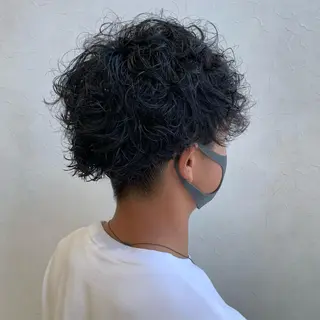 ショート パーマ メンズ メンズ指名多数!! SiLO 田島のヘアスタイル