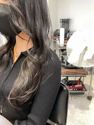 ロング 木下英治/ウルフ /レイヤー/銀座のヘアスタイル