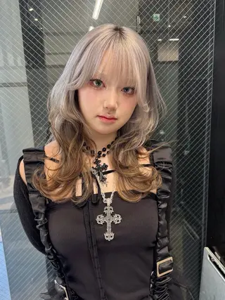 ミディアム カラー レイヤーカット/ボブ 韓国ヘア🪄REN.のヘアスタイル