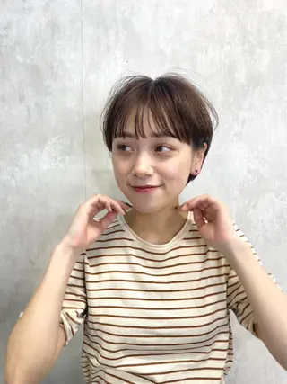 ショート youres hair 髪質改善トリートメント&ヘッドスパ  新宿三丁目店所属・髪質改善/艶髪 韓国レイヤー/えすたのヘアスタイル