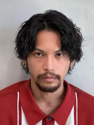 パーマ メンズ 山本 蓮のヘアスタイル