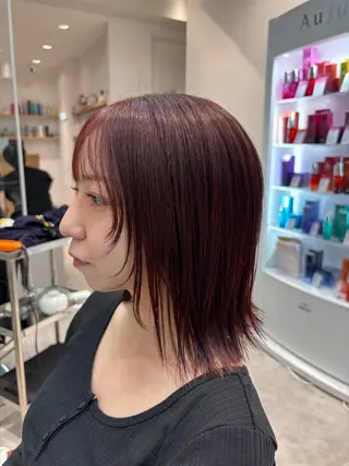 ミディアム 土橋 雅のヘアスタイル