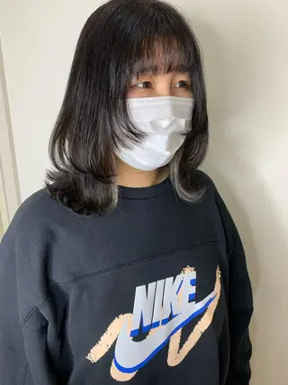 ミディアム カラー 🫧ウルフカット/ 畑中結衣🫧のヘアスタイル