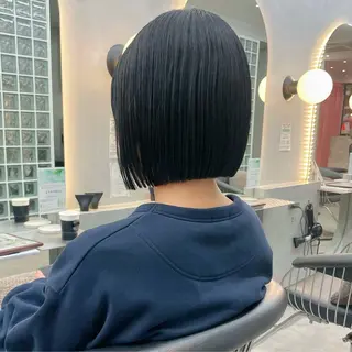 ショート Misaki /ボブ/縮毛矯正のヘアスタイル