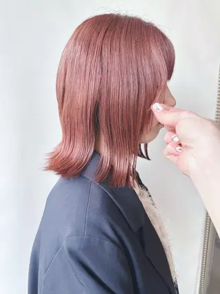 ミディアム 小顔ボブ/お悩み解決 /ボブパーマ/とういのヘアスタイル