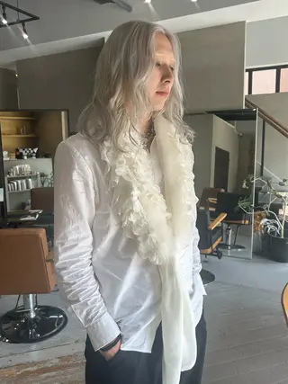 ミディアム カラー kyoka/レイヤー /ハッシュカットのヘアスタイル