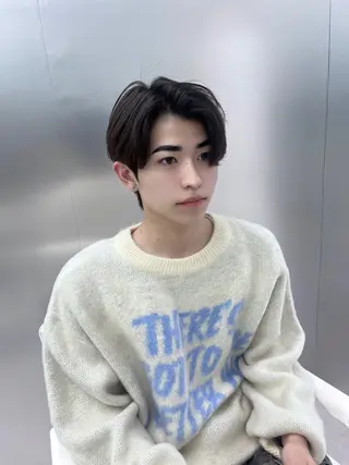 ショート パーマ メンズ 大阪韓国メンズ特化 LUNAのヘアスタイル