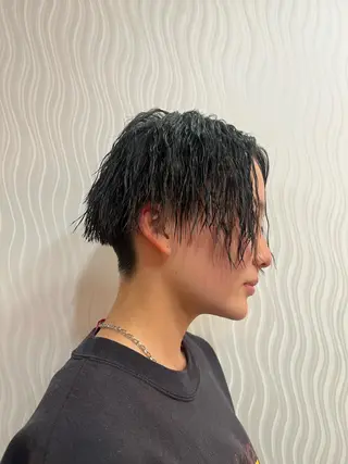 パーマ メンズ hairLOOP所属・西院LOOP sayakaのヘアスタイル