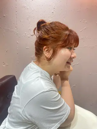 ミディアム カラー mei｜顔まわり ×透明感カラーのヘアスタイル