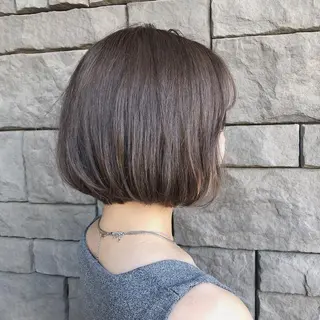 ミディアム カラー 店長/mao/ 前髪/顔周りカットのヘアスタイル