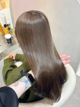 セミロング カラー 大宮レイヤーカット ハッシュ　柏崎颯刀のヘアスタイル