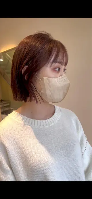 ミディアム 村松 萌のヘアスタイル