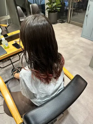 セミロング 韓国風/オシャレ /縮毛矯正/滝口琴未のヘアスタイル