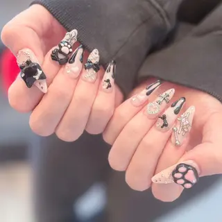 ネイル Nail Share Salon Mariris所属・ユカ‎𖤐nail 堺筋本町/心斎橋のネイルデザイン