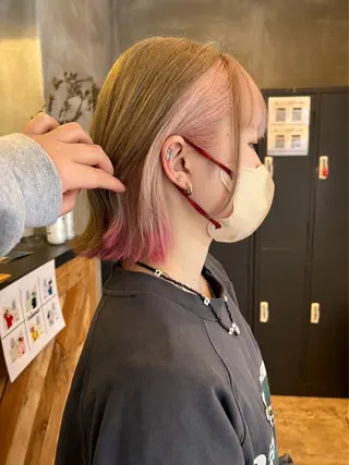 カラー 橋本 奈桜のヘアスタイル