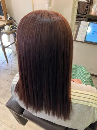 セミロング 髪質改善ストレート Chiaki 🦋のヘアスタイル