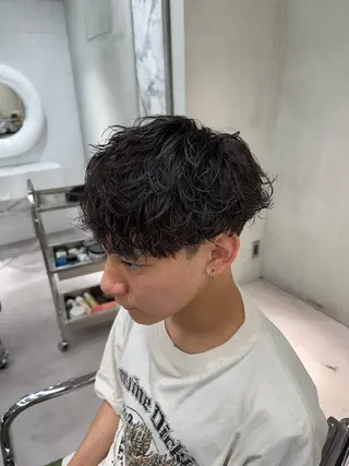 パーマ メンズ ブリーチ/パーマ特化 片平和寿のヘアスタイル