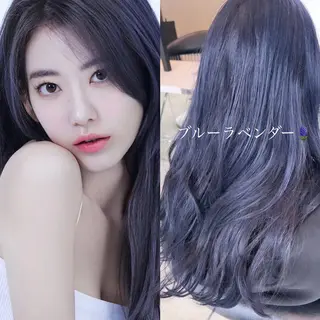 ロング カラー 小嶋 真滋のヘアスタイル