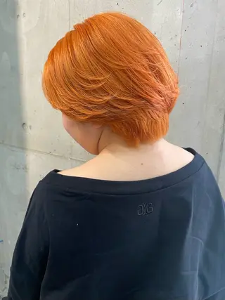 ショート カラー lani hair salon所属・SHOTO ハイトー ン/デザインカラーのヘアスタイル