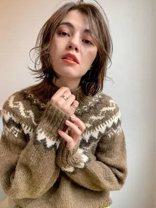 ミディアム カラー joli 【立川】のヘアスタイル