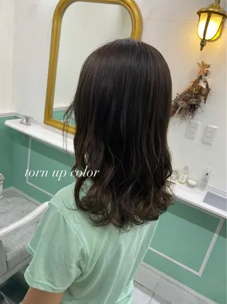 セミロング カラー flen所属・𖤣𖥧𖥣𖥧田中 姫乃𖤣𖥧𖥣𖡡のヘアスタイル