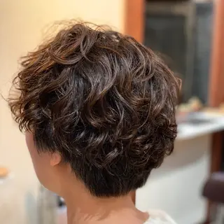ショート カラー パーマ メンズ ✂︎中山竜哉✂︎ 川崎スタイリストのヘアスタイル