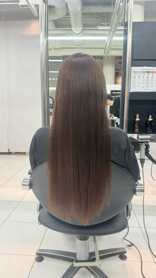 ロング ユヅキ ハイライトモデル募集のヘアスタイル