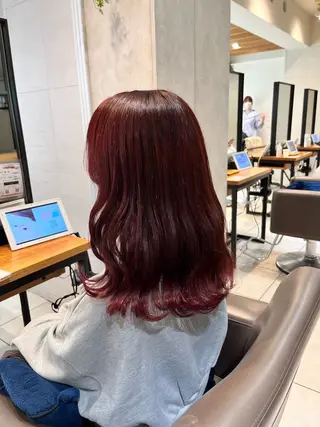 ミディアム 🌿earth亀有店 【緑髪のノブ】🌿のヘアスタイル