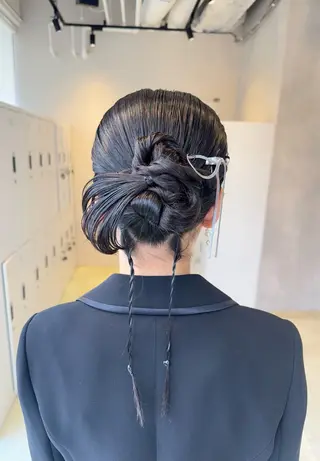 ヘアアレンジ 透明感カラー✨艶髪 制作🌱山根あゆみのヘアスタイル