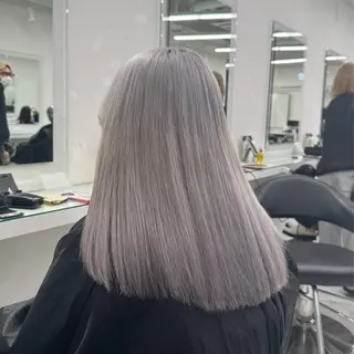 ロング カラー ヘアアレンジ ハイトーン艶カラー 🤍ゆうひのヘアスタイル