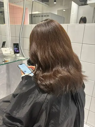 ミディアム カラー 表参道♡暗髪^ྀི 艶カラー♡アユミのヘアスタイル