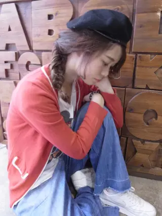 ロング カラー 北條 優輝のヘアスタイル