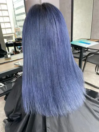セミロング カラー パーマ ヘアアレンジ メンズ キッズ ネイル マツエク・マツパ アイブロウ カラー特化サロン Eir心斎橋のヘアスタイル