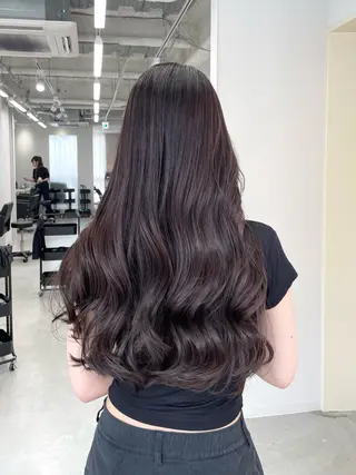ロング カラー 柔らかいヘアカラー 大成のヘアスタイル