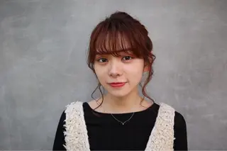 ミディアム ヘアアレンジ 青田 明日海のヘアスタイル