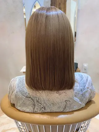 ミディアム レイヤーカット/ 顔周り 五島巨幹のヘアスタイル