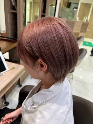 ショート カラー ブリーチ/デザイン 💎ryuyaのヘアスタイル