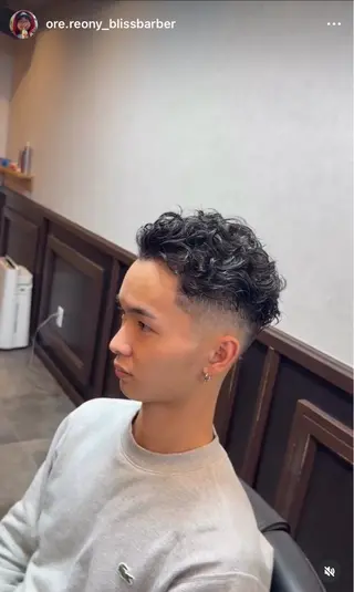 ショート メンズ BLISS BARBER ブリスバーバー所属・安立 玲於のヘアスタイル
