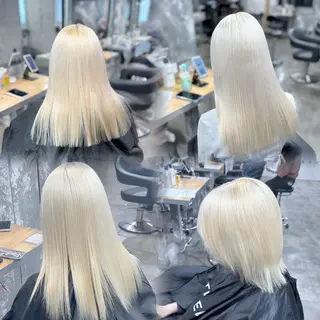 ロング カラー 横浜ハイトーン特化 🤍美容師ヨシキのヘアスタイル